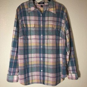 🌹Chaps Button Up Long sleeve Blouse size 2XL